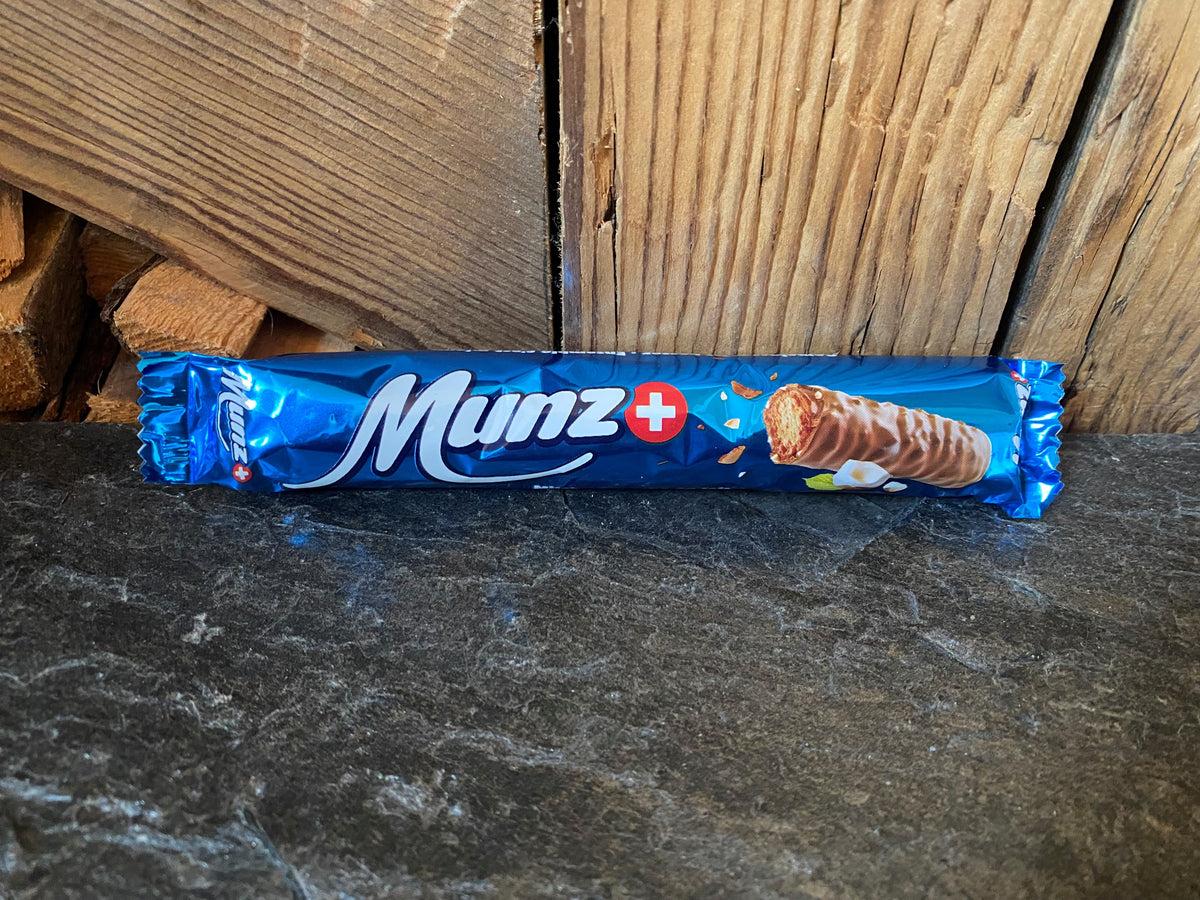 Munz Bar Hazelnut 46g – Swiss Chocolate World