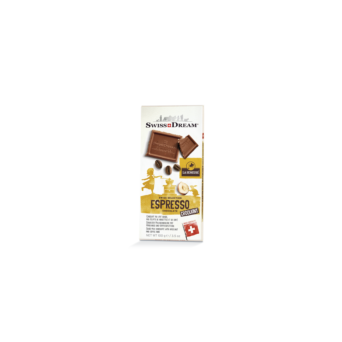 16x Swiss Dream Espresso Milk 100g Bars - order the affordable
