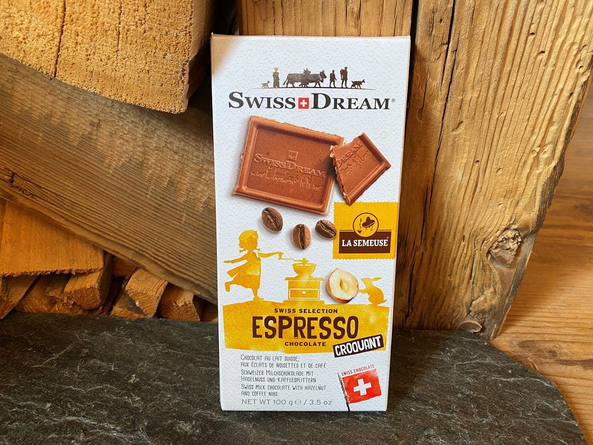Swiss Dream Espresso jetzt leckere Swiss Dream Schokolade kaufen