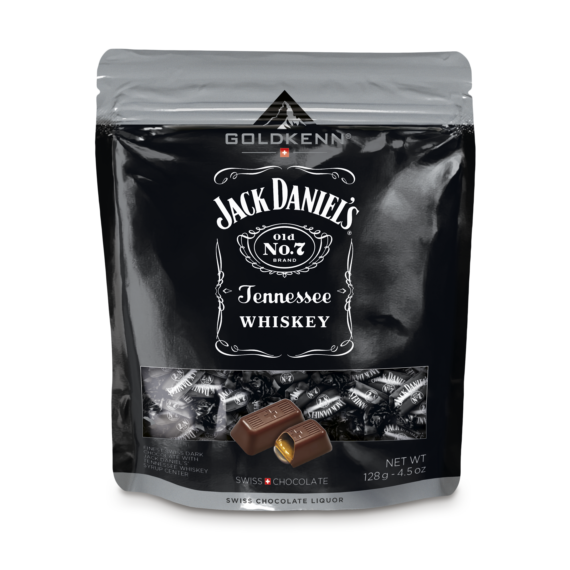 12x Goldkenn - Jack Daniels Tennessee Whiskey Bites 128g - Alkohol Schokolade - Export nur an B2B Kunden