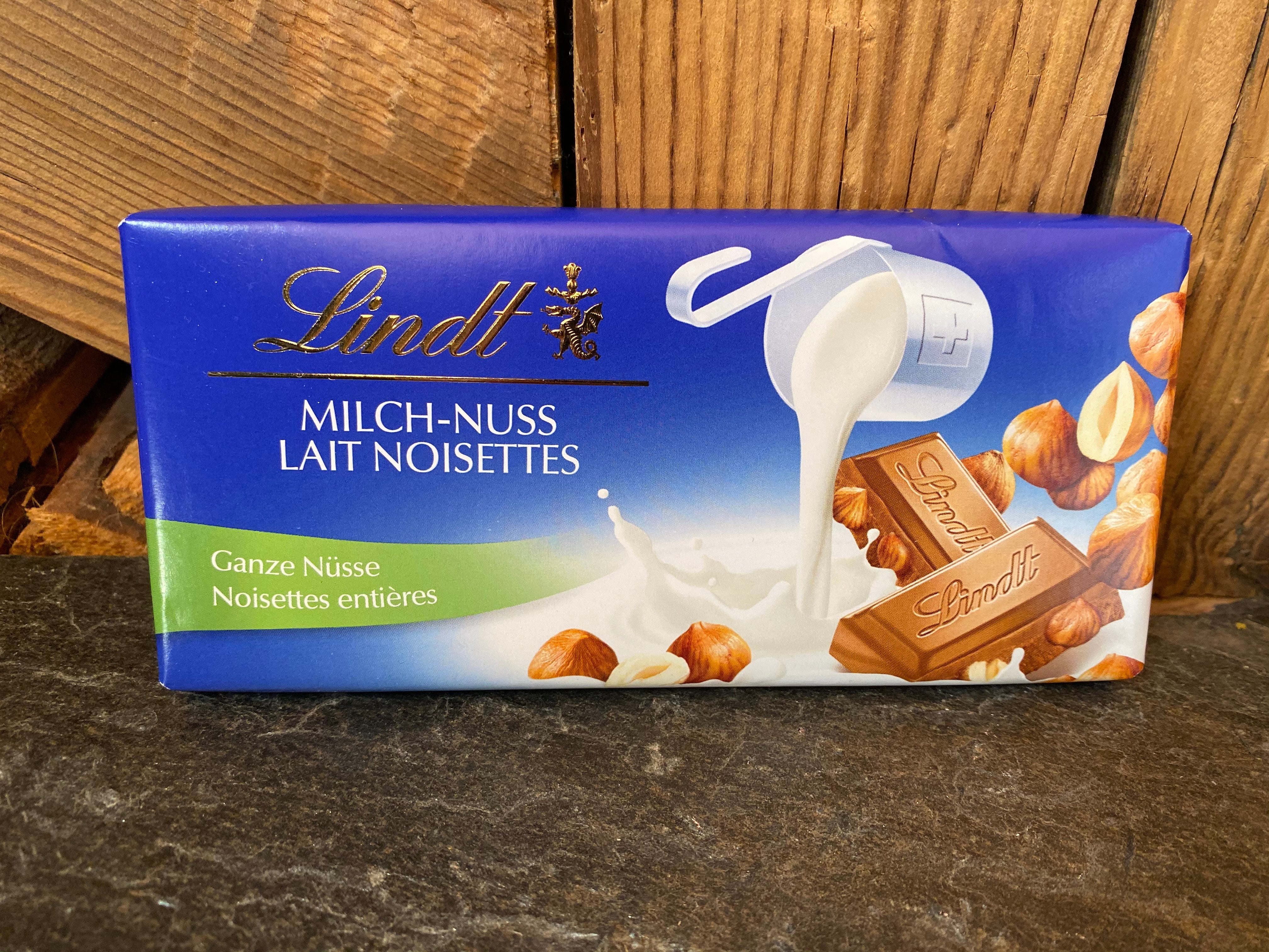 Chocolat au lait avec fruits et noix Lindt SWISS CLASSIC – Barre (100 g)  100 g 
